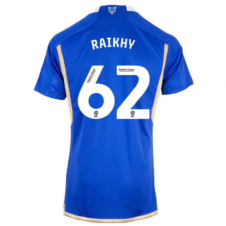 Kinder Fußball Arjan Raikhy #62 Blau Heimtrikot Trikot 2023/24 T-Shirt Luxemburg