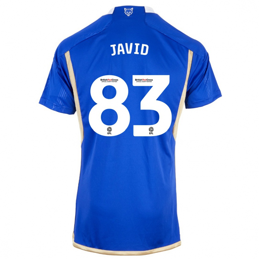 Kinder Fußball Abdullah Javid #83 Blau Heimtrikot Trikot 2023/24 T-Shirt Luxemburg