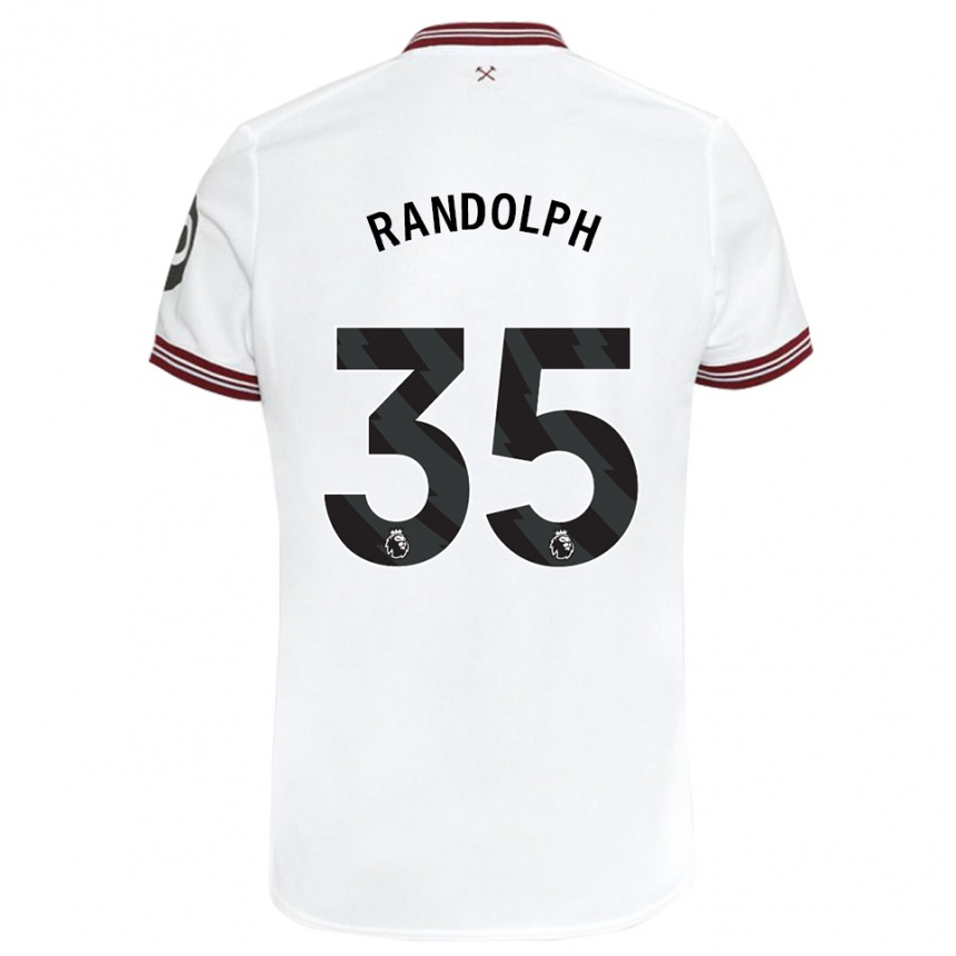 Kinder Fußball Darren Randolph #35 Weiß Auswärtstrikot Trikot 2023/24 T-Shirt Luxemburg