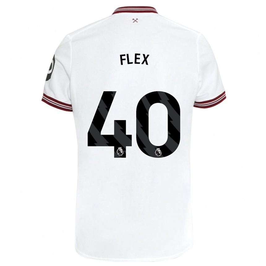 Kinder Fußball Armstrong Oko Flex #40 Weiß Auswärtstrikot Trikot 2023/24 T-Shirt Luxemburg