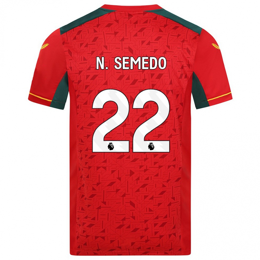 Kinder Fußball Nélson Semedo #22 Rot Auswärtstrikot Trikot 2023/24 T-Shirt Luxemburg