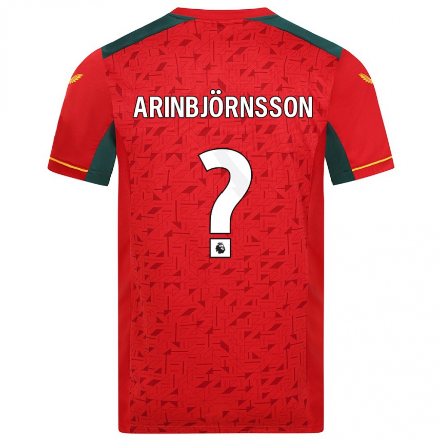 Kinder Fußball Pálmi Rafn Arinbjörnsson #0 Rot Auswärtstrikot Trikot 2023/24 T-Shirt Luxemburg