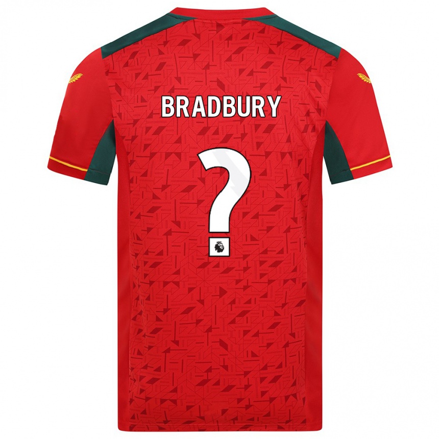 Kinder Fußball Mackenzie Bradbury #0 Rot Auswärtstrikot Trikot 2023/24 T-Shirt Luxemburg