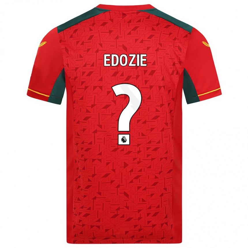 Kinder Fußball Tom Edozie #0 Rot Auswärtstrikot Trikot 2023/24 T-Shirt Luxemburg