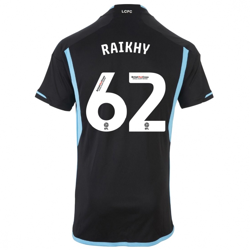Kinder Fußball Arjan Raikhy #62 Schwarz Auswärtstrikot Trikot 2023/24 T-Shirt Luxemburg