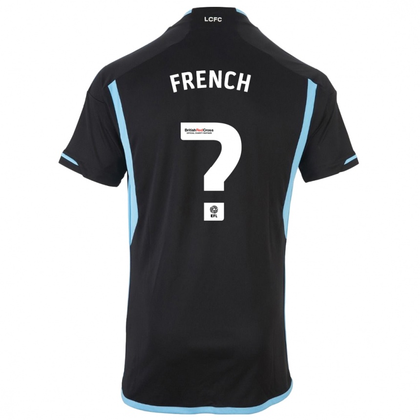Kinder Fußball Harry French #0 Schwarz Auswärtstrikot Trikot 2023/24 T-Shirt Luxemburg