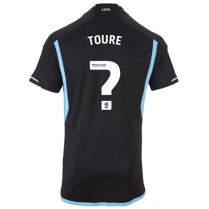 Kinder Fußball Yassine Toure #0 Schwarz Auswärtstrikot Trikot 2023/24 T-Shirt Luxemburg
