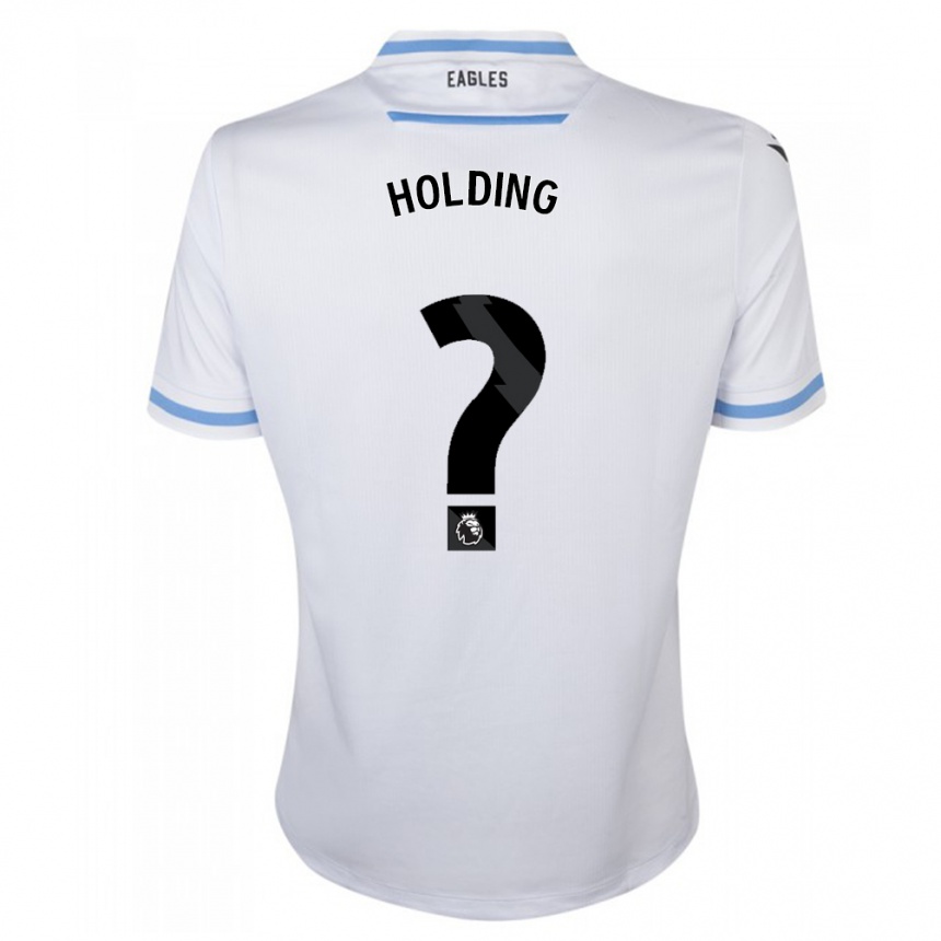 Kinder Fußball Rob Holding #0 Weiß Auswärtstrikot Trikot 2023/24 T-Shirt Luxemburg