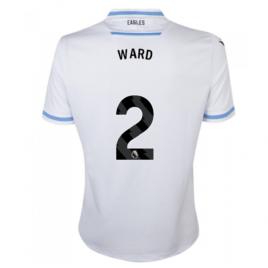 Kinder Fußball Joel Ward #2 Weiß Auswärtstrikot Trikot 2023/24 T-Shirt Luxemburg