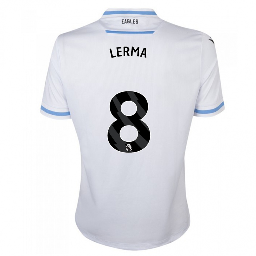 Kinder Fußball Jefferson Lerma #8 Weiß Auswärtstrikot Trikot 2023/24 T-Shirt Luxemburg