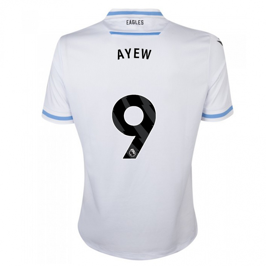 Kinder Fußball Ayew #9 Weiß Auswärtstrikot Trikot 2023/24 T-Shirt Luxemburg