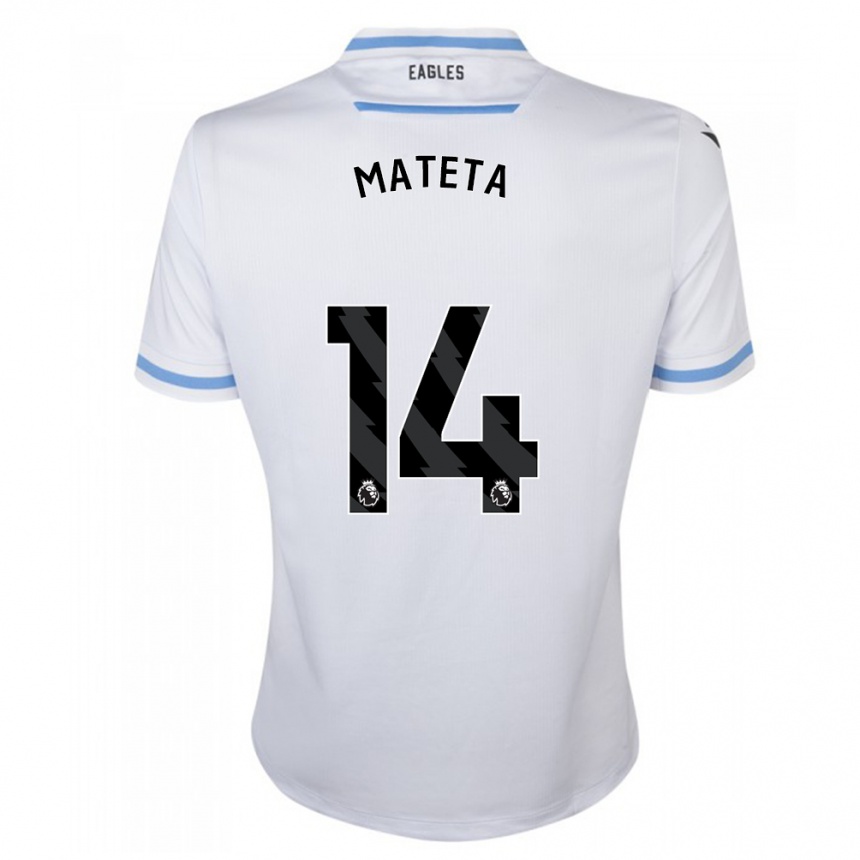 Kinder Fußball Jean-Philippe Mateta #14 Weiß Auswärtstrikot Trikot 2023/24 T-Shirt Luxemburg