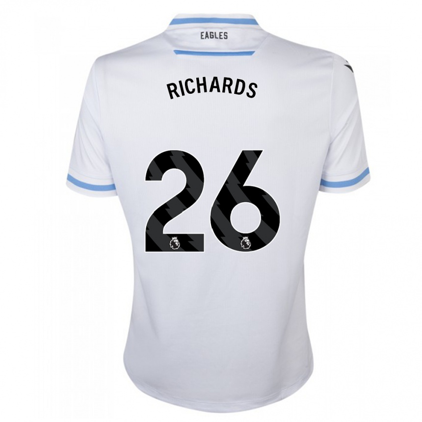 Kinder Fußball Chris Richards #26 Weiß Auswärtstrikot Trikot 2023/24 T-Shirt Luxemburg