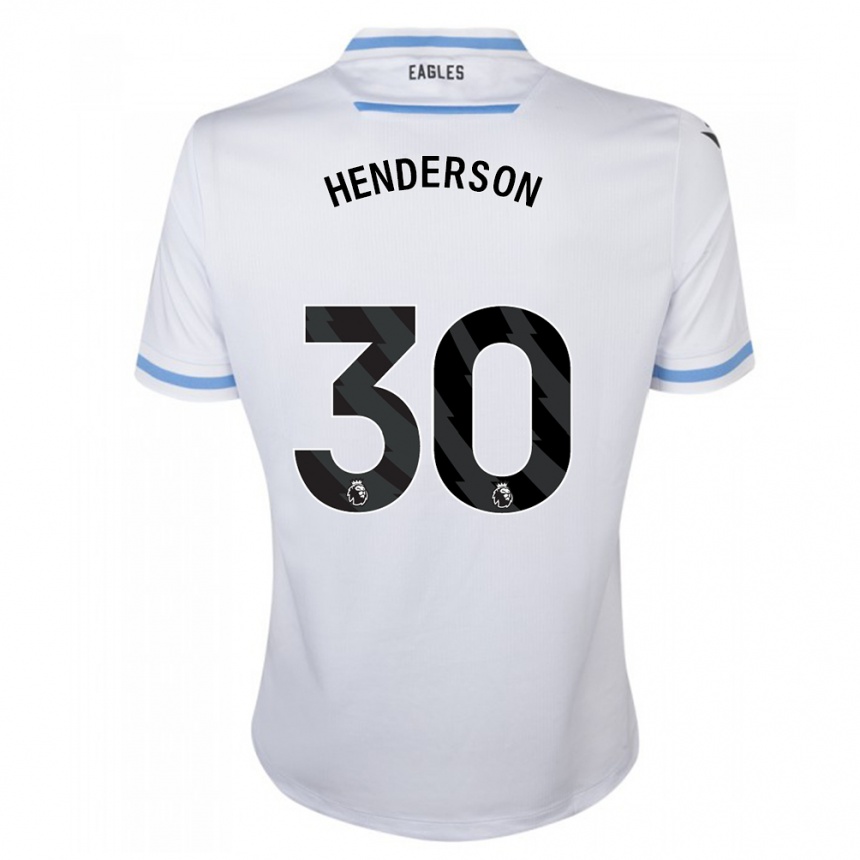 Kinder Fußball Dean Henderson #30 Weiß Auswärtstrikot Trikot 2023/24 T-Shirt Luxemburg