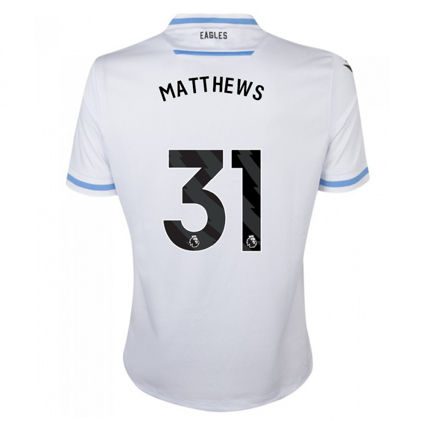 Kinder Fußball Remi Matthews #31 Weiß Auswärtstrikot Trikot 2023/24 T-Shirt Luxemburg