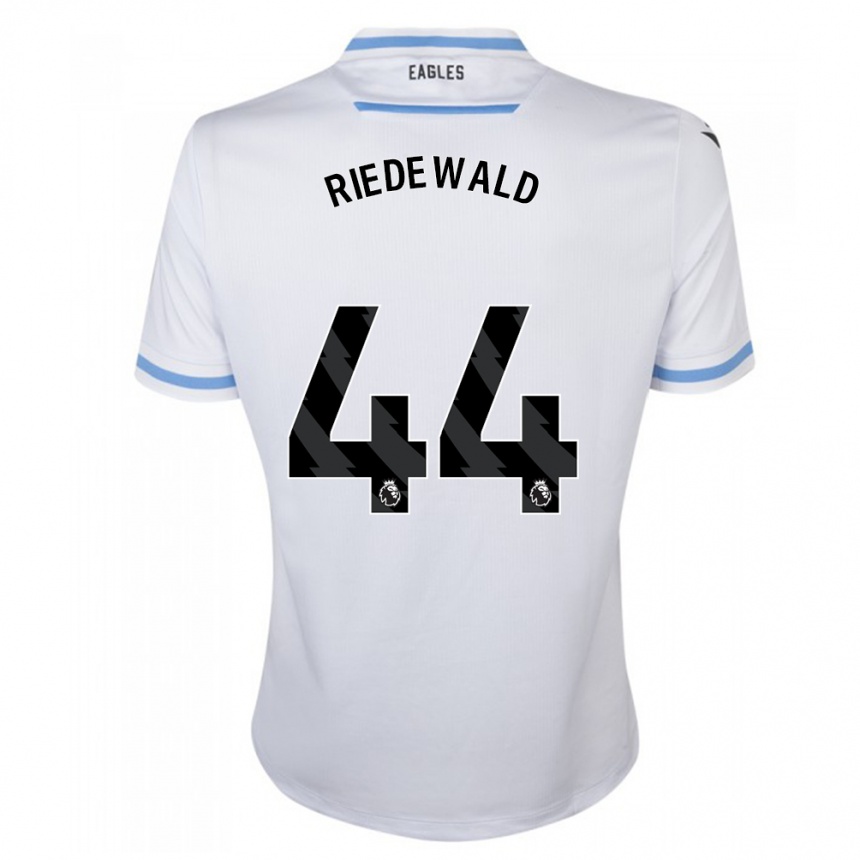 Kinder Fußball Jairo Riedewald #44 Weiß Auswärtstrikot Trikot 2023/24 T-Shirt Luxemburg