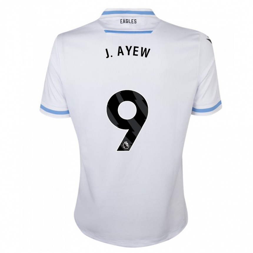 Kinder Fußball Jordan Ayew #9 Weiß Auswärtstrikot Trikot 2023/24 T-Shirt Luxemburg