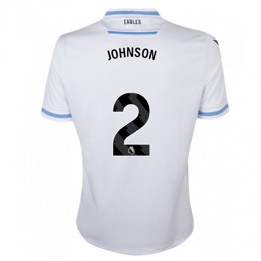 Kinder Fußball Annabel Johnson #2 Weiß Auswärtstrikot Trikot 2023/24 T-Shirt Luxemburg