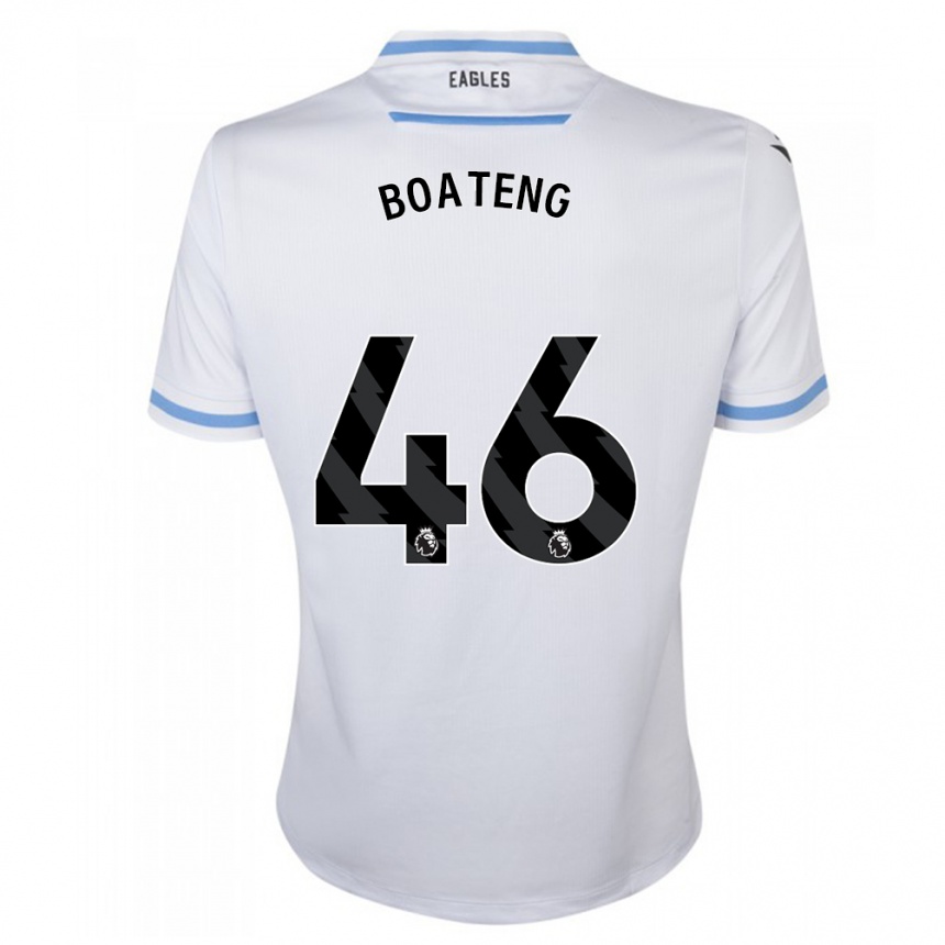 Kinder Fußball Malachi Boateng #46 Weiß Auswärtstrikot Trikot 2023/24 T-Shirt Luxemburg