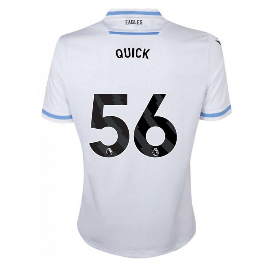 Kinder Fußball Daniel Quick #56 Weiß Auswärtstrikot Trikot 2023/24 T-Shirt Luxemburg