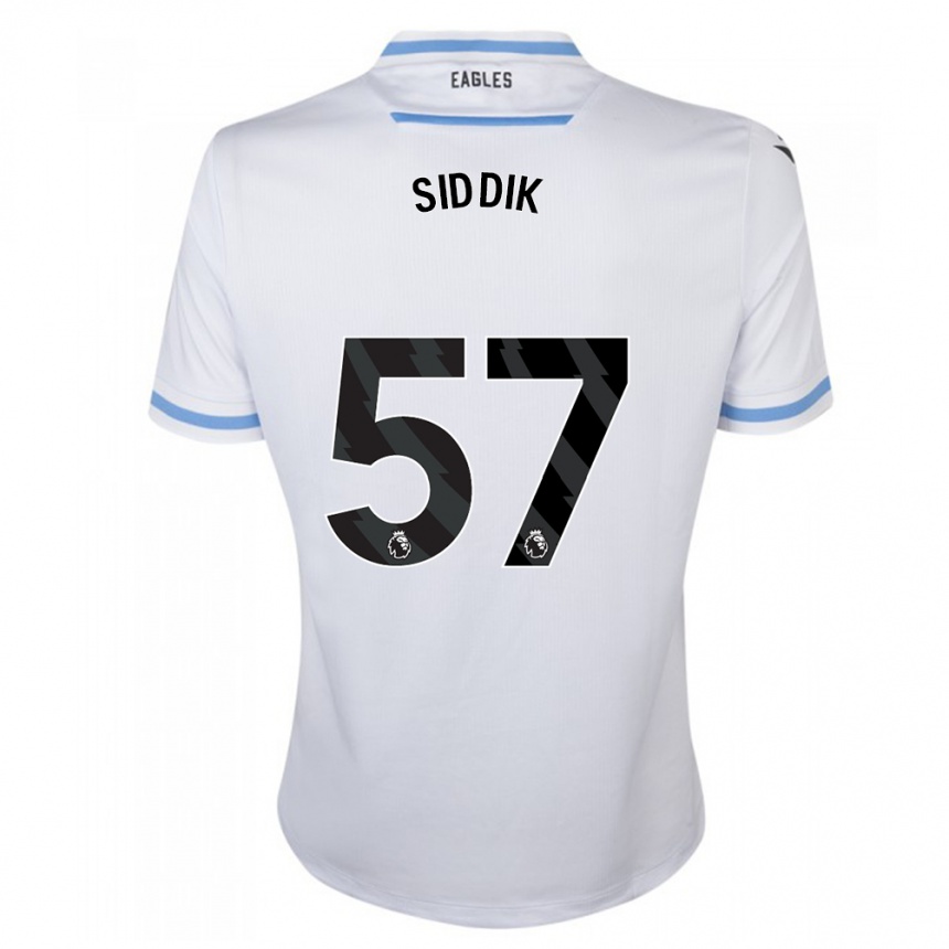 Kinder Fußball Cardo Siddik #57 Weiß Auswärtstrikot Trikot 2023/24 T-Shirt Luxemburg