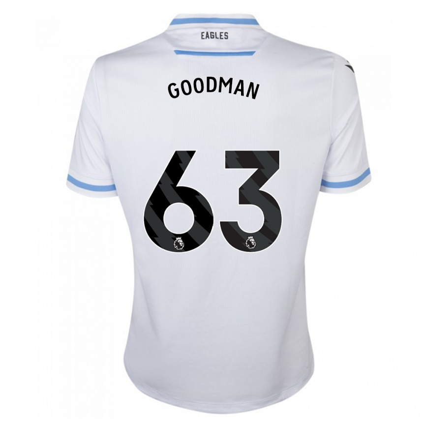 Kinder Fußball Owen Goodman #63 Weiß Auswärtstrikot Trikot 2023/24 T-Shirt Luxemburg