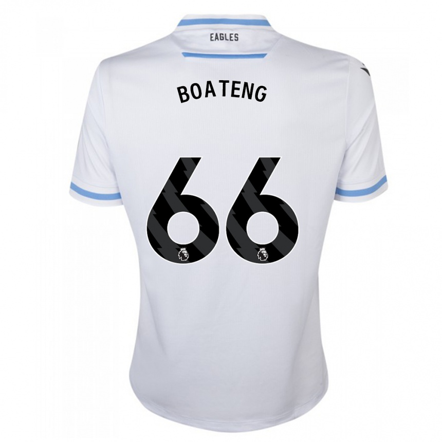 Kinder Fußball David Boateng #66 Weiß Auswärtstrikot Trikot 2023/24 T-Shirt Luxemburg