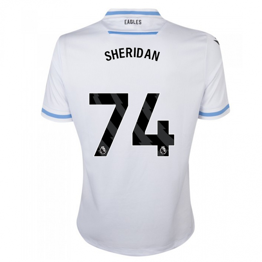 Kinder Fußball Joe Sheridan #74 Weiß Auswärtstrikot Trikot 2023/24 T-Shirt Luxemburg