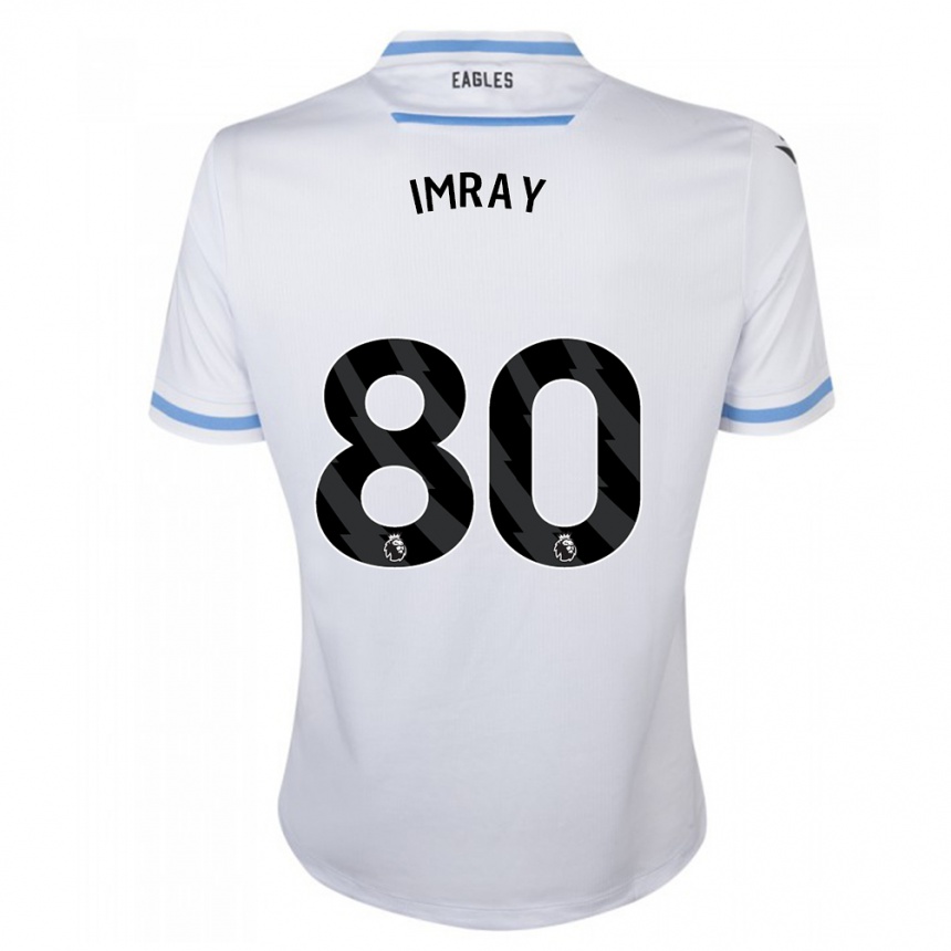 Kinder Fußball Danny Imray #80 Weiß Auswärtstrikot Trikot 2023/24 T-Shirt Luxemburg