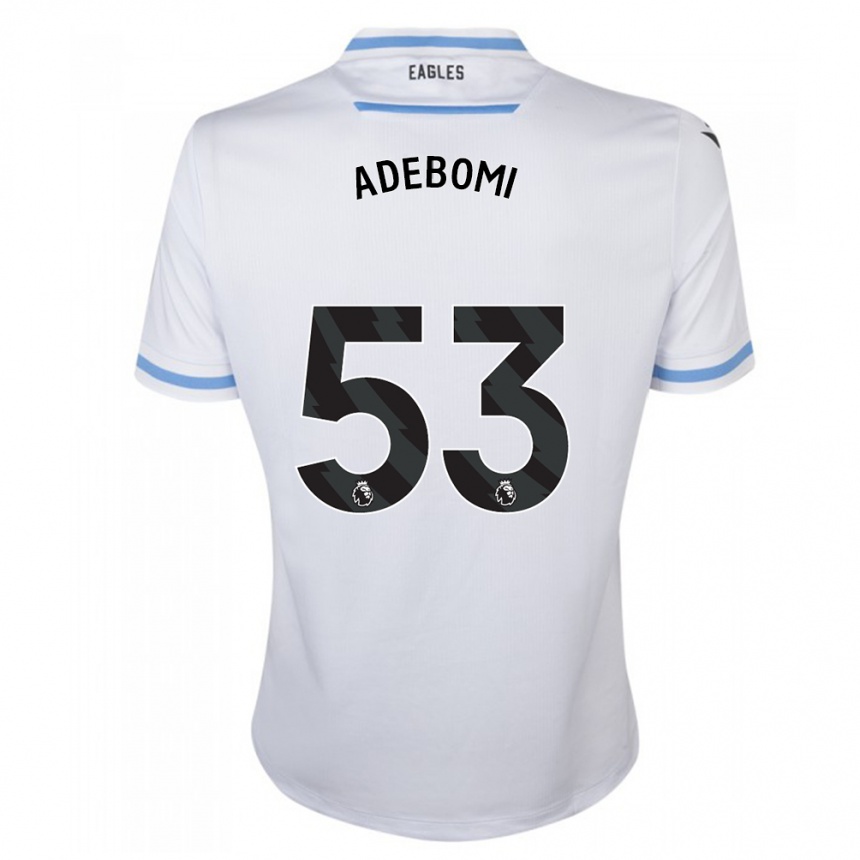 Kinder Fußball Ademola Ola Adebomi #53 Weiß Auswärtstrikot Trikot 2023/24 T-Shirt Luxemburg