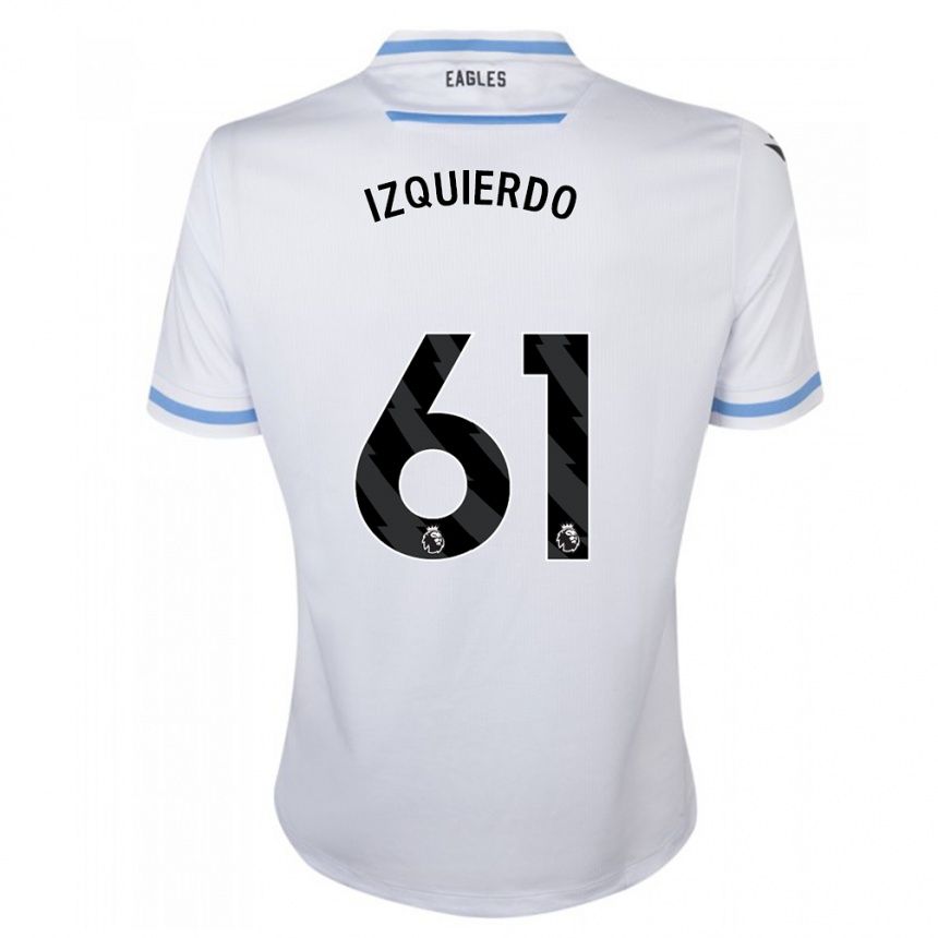 Kinder Fußball Jackson Izquierdo #61 Weiß Auswärtstrikot Trikot 2023/24 T-Shirt Luxemburg