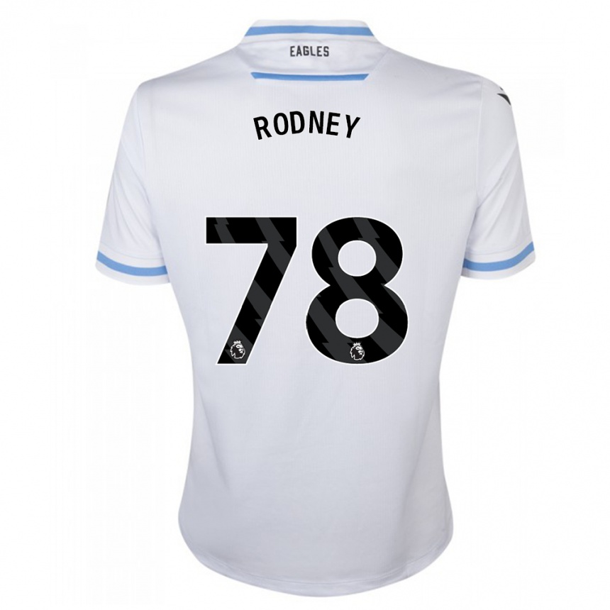 Kinder Fußball Kaden Rodney #78 Weiß Auswärtstrikot Trikot 2023/24 T-Shirt Luxemburg