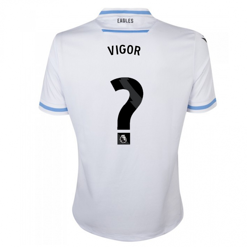 Kinder Fußball Matthew Vigor #0 Weiß Auswärtstrikot Trikot 2023/24 T-Shirt Luxemburg