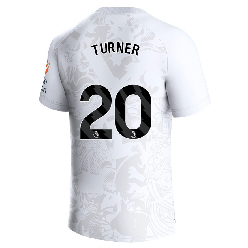 Kinder Fußball Danielle Turner #20 Weiß Auswärtstrikot Trikot 2023/24 T-Shirt Luxemburg