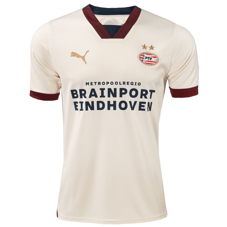 Kinder Fußball Luuk De Jong #9 Cremefarben Auswärtstrikot Trikot 2023/24 T-Shirt Luxemburg