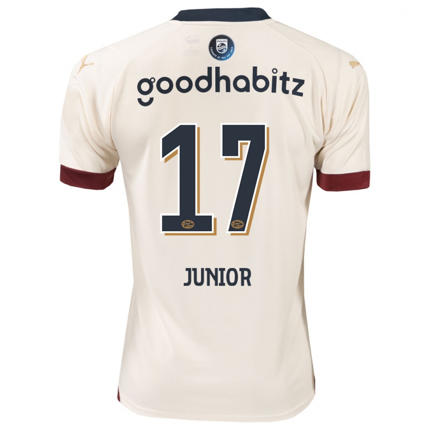 Kinder Fußball Mauro Júnior #17 Cremefarben Auswärtstrikot Trikot 2023/24 T-Shirt Luxemburg