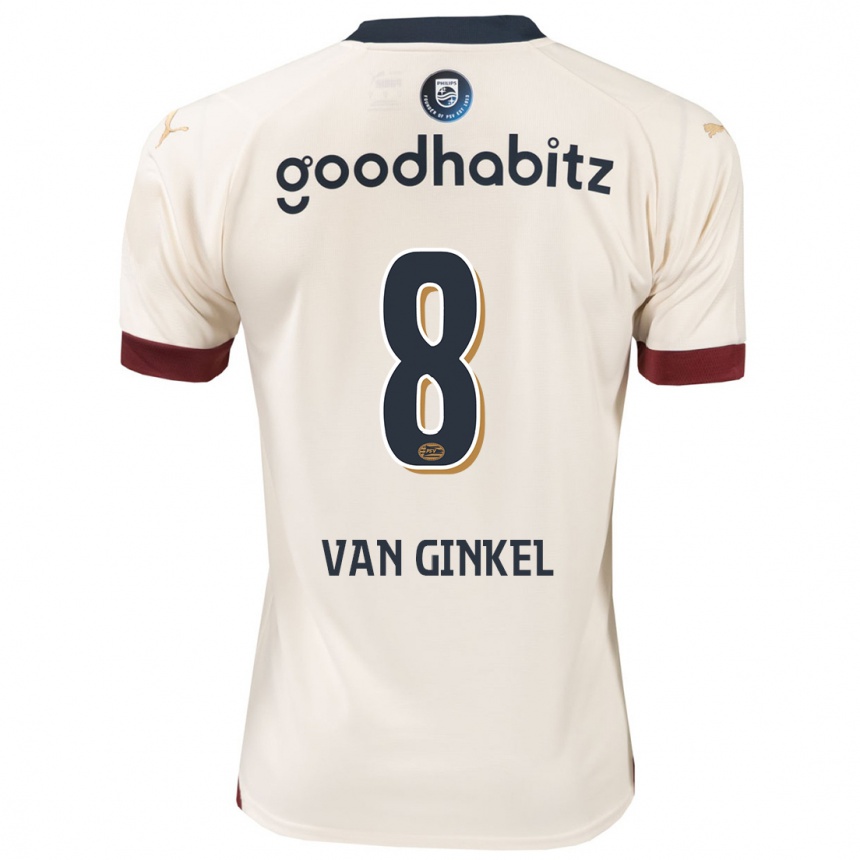 Kinder Fußball Marco Van Ginkel #8 Cremefarben Auswärtstrikot Trikot 2023/24 T-Shirt Luxemburg