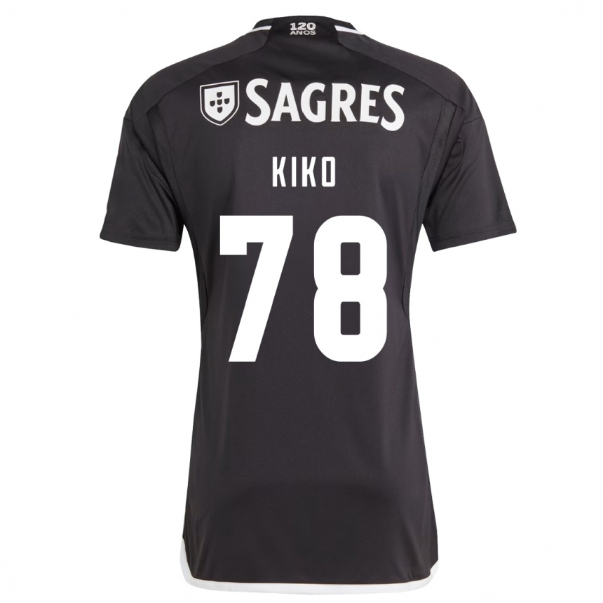Kinder Fußball Kiko #78 Schwarz Auswärtstrikot Trikot 2023/24 T-Shirt Luxemburg