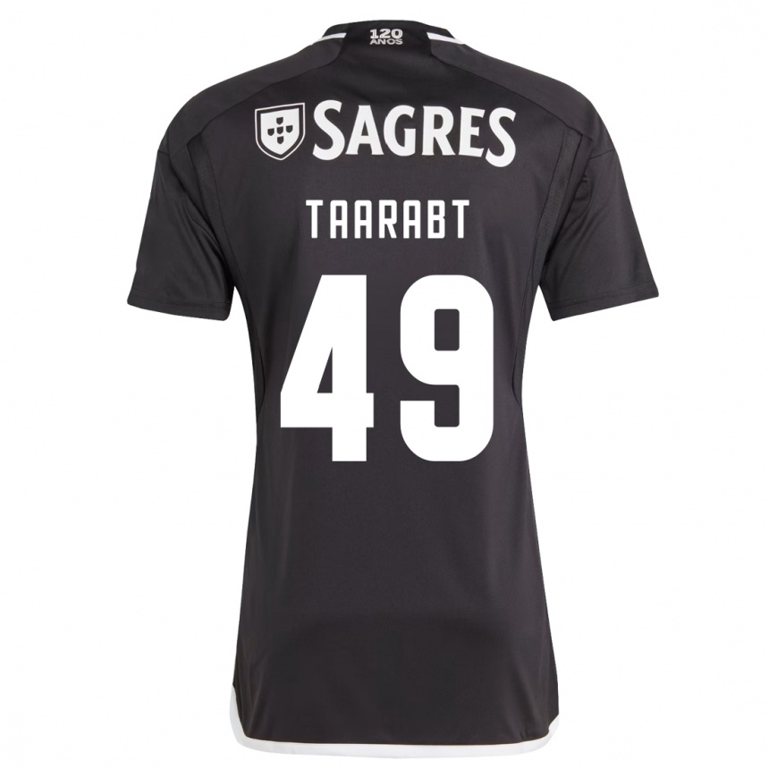 Kinder Fußball Adel Taarabt #49 Schwarz Auswärtstrikot Trikot 2023/24 T-Shirt Luxemburg