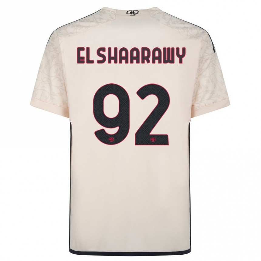 Kinder Fußball Stephan El Shaarawy #92 Cremefarben Auswärtstrikot Trikot 2023/24 T-Shirt Luxemburg