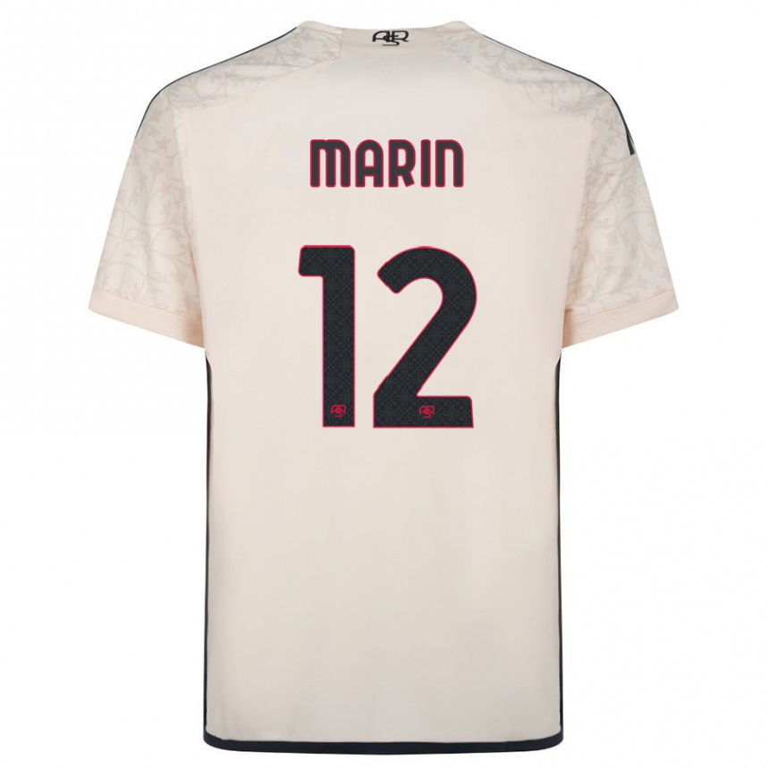 Kinder Fußball Renato Marin #12 Cremefarben Auswärtstrikot Trikot 2023/24 T-Shirt Luxemburg
