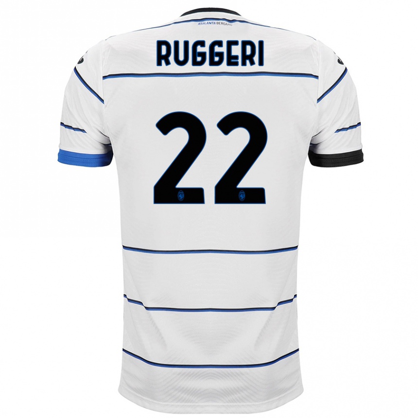 Kinder Fußball Matteo Ruggeri #22 Weiß Auswärtstrikot Trikot 2023/24 T-Shirt Luxemburg