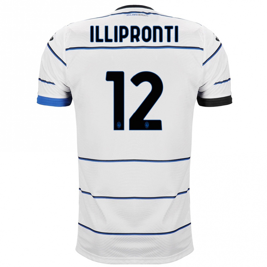 Kinder Fußball Filippo Illipronti #12 Weiß Auswärtstrikot Trikot 2023/24 T-Shirt Luxemburg