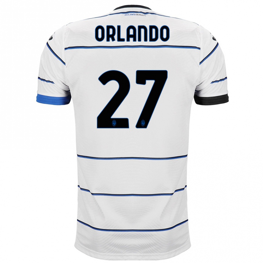 Kinder Fußball Daniele Orlando #27 Weiß Auswärtstrikot Trikot 2023/24 T-Shirt Luxemburg