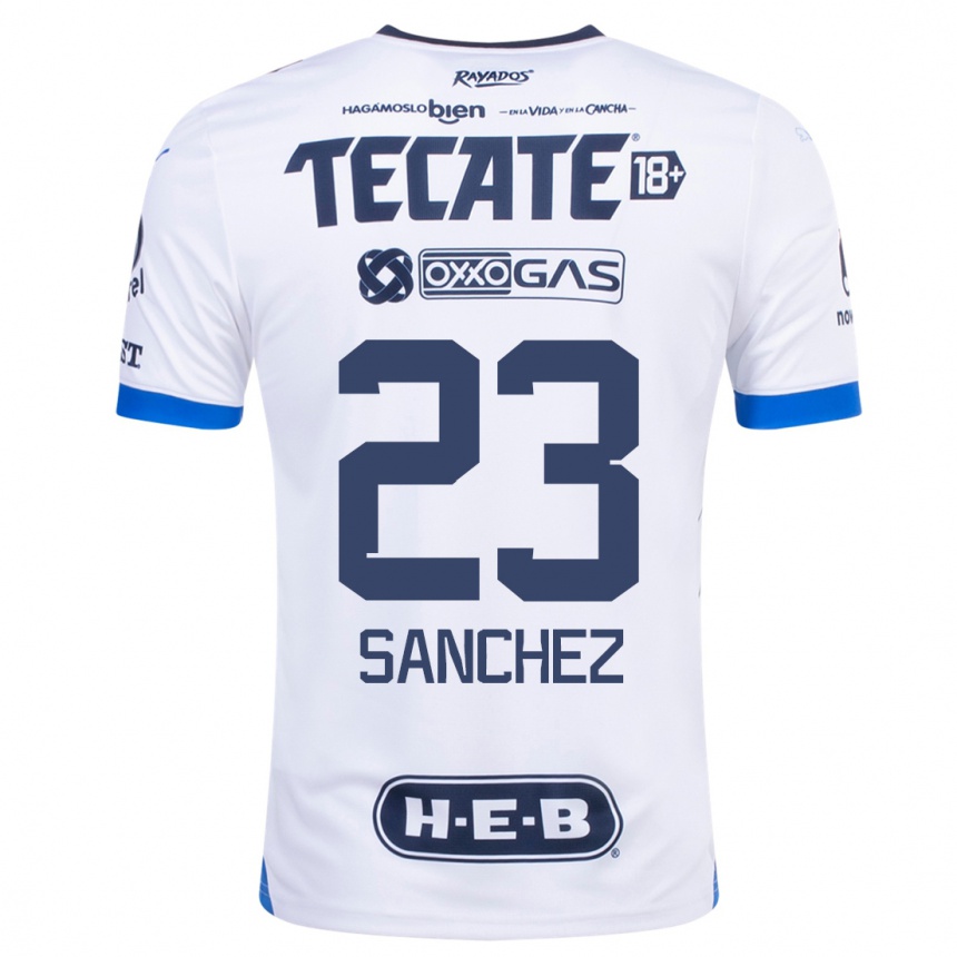 Kinder Fußball Gustavo Sanchez #23 Weiß Auswärtstrikot Trikot 2023/24 T-Shirt Luxemburg