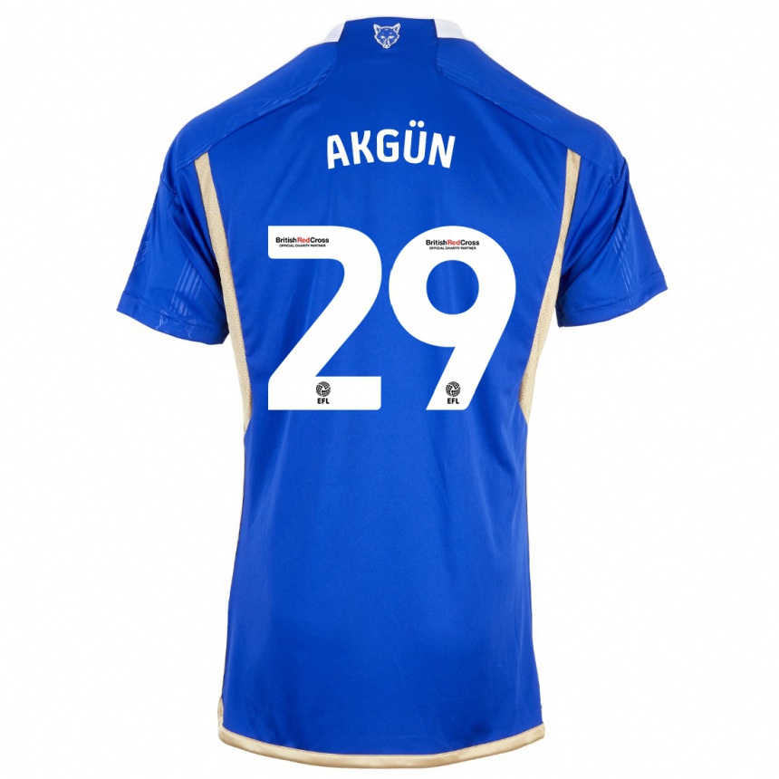 Herren Fußball Yunus Akgün #29 Königsblau Heimtrikot Trikot 2023/24 T-Shirt Luxemburg