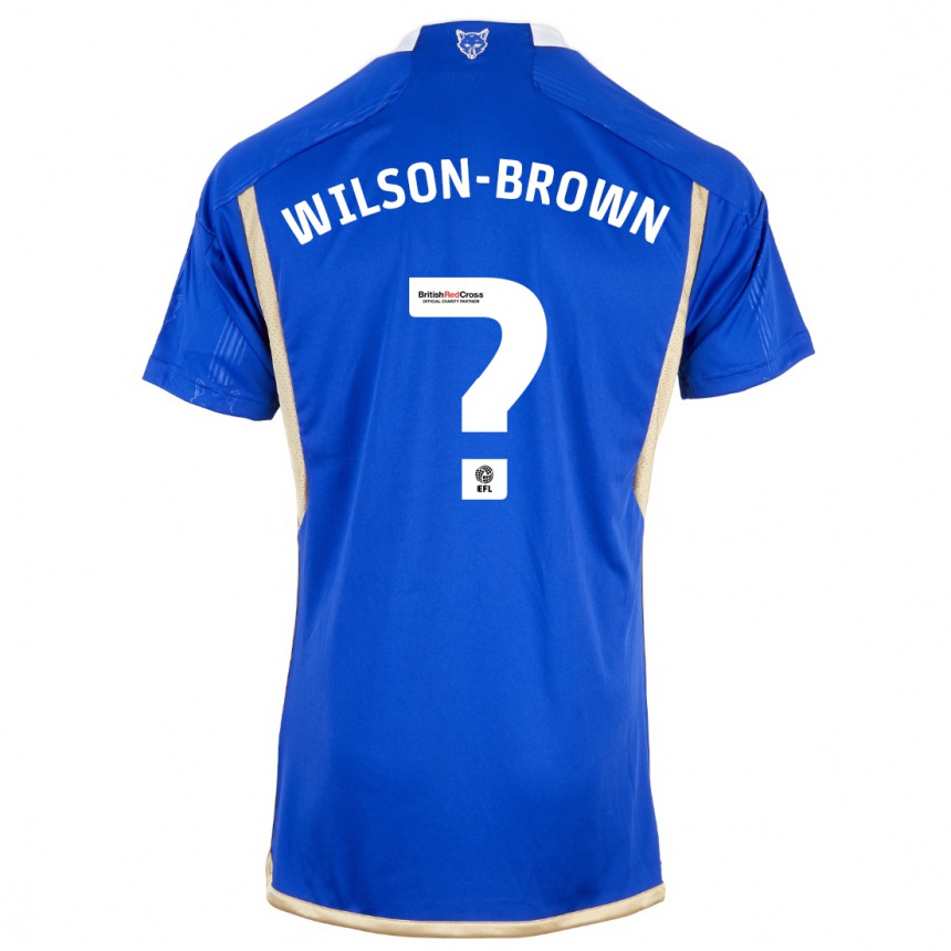 Herren Fußball Thomas Wilson-Brown #0 Königsblau Heimtrikot Trikot 2023/24 T-Shirt Luxemburg