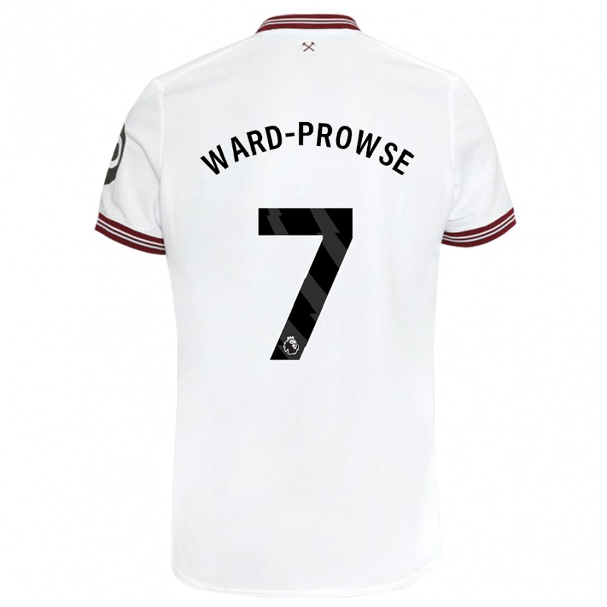 Herren Fußball James Ward-Prowse #7 Weiß Auswärtstrikot Trikot 2023/24 T-Shirt Luxemburg