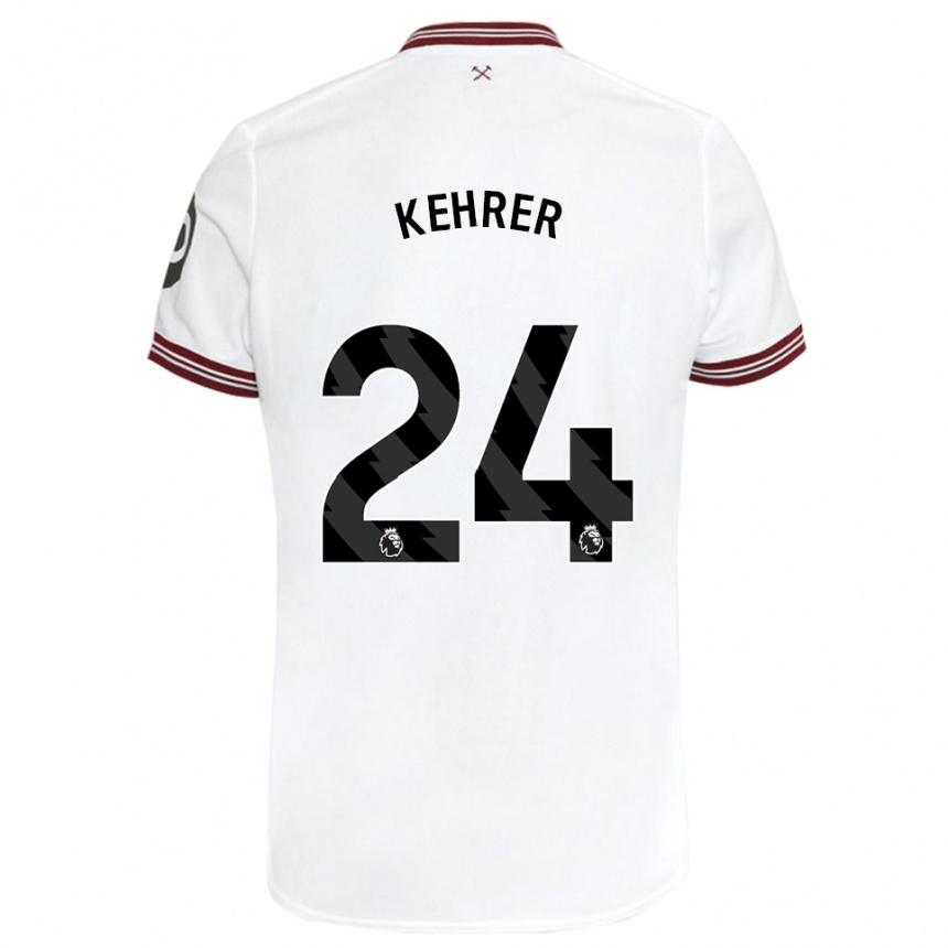 Herren Fußball Thilo Kehrer #24 Weiß Auswärtstrikot Trikot 2023/24 T-Shirt Luxemburg