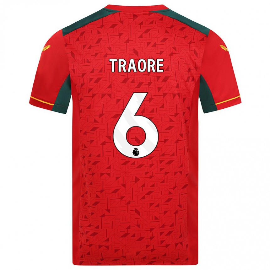 Herren Fußball Boubacar Traoré #6 Rot Auswärtstrikot Trikot 2023/24 T-Shirt Luxemburg